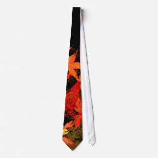 autumn leaves tie