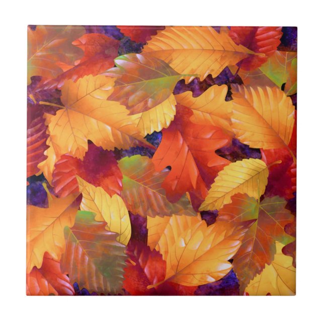 Autumn leaves tile (Front)