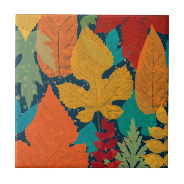 Autumn leaves tile (Front)