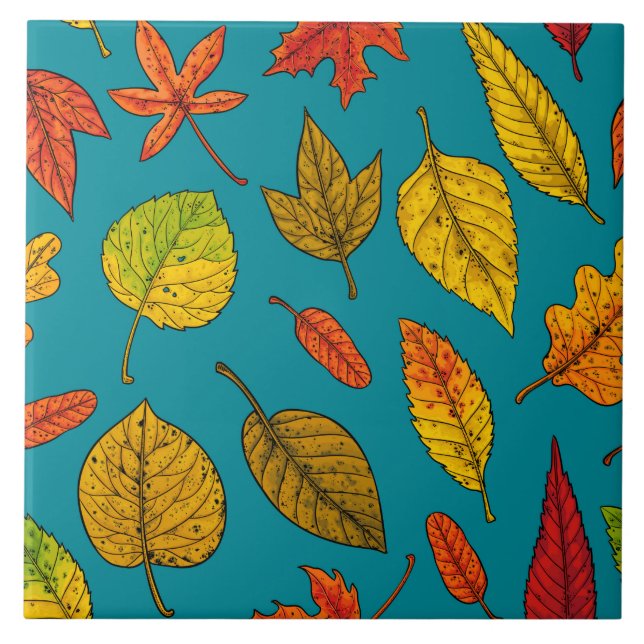 Autumn leaves tile (Front)