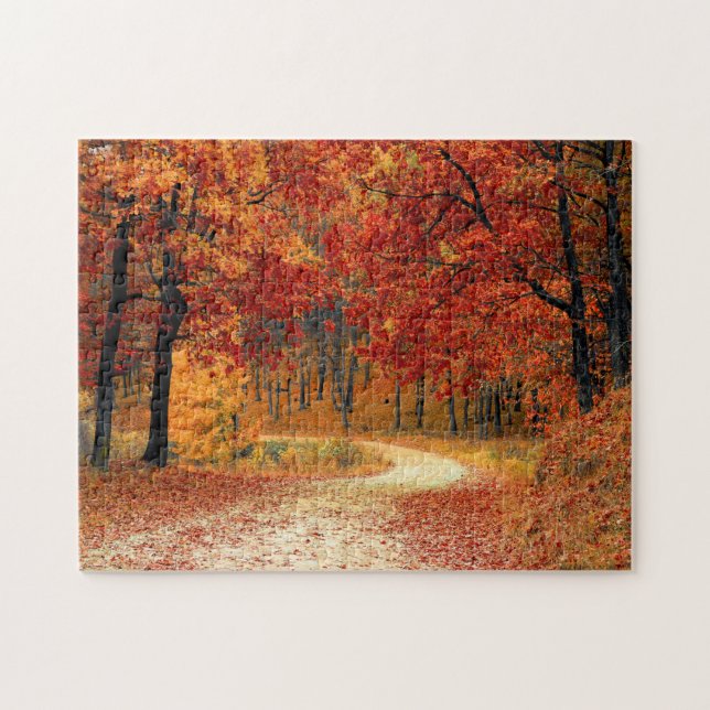 Autumn Leaves Trail Jigsaw Puzzle (Horizontal)