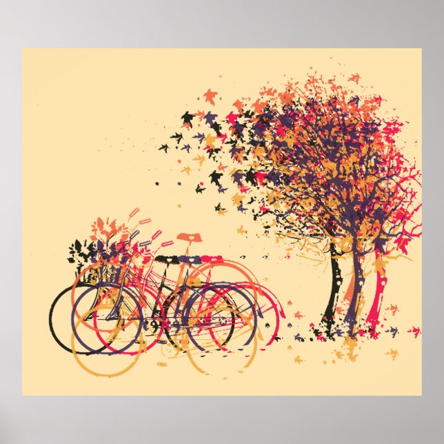 Autumn Leaves Trees #3 Poster (Front)