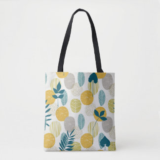 Autumn leaves, vintage seamless pattern. tote bag