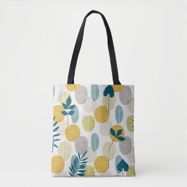 Autumn leaves, vintage seamless pattern. tote bag (Front)