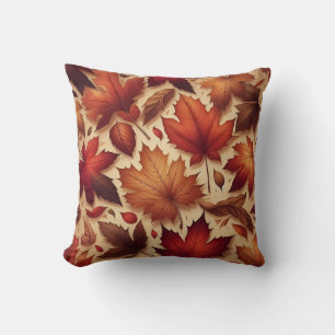Autumn Leaves Wall Art Throw Pillow