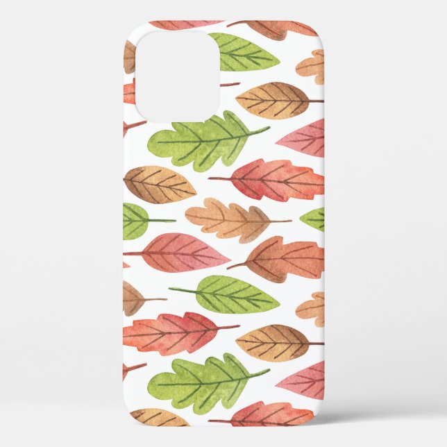 Autumn Leaves Watercolor: Nature Pattern. Case-Mate iPhone Case (Back)