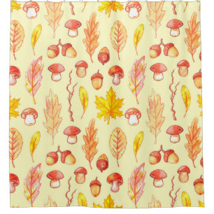 Autumn Leaves: Watercolor Retro Wallpaper