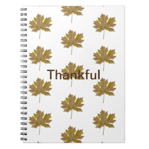 Autumn leaves watercolor Spiral Photo Notebook