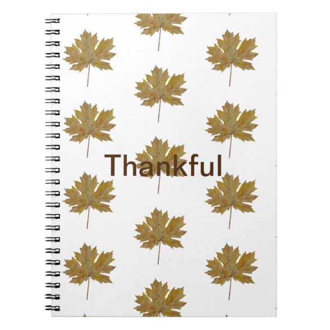 Autumn leaves watercolor Spiral Photo Notebook (Front)