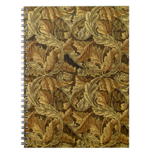 Autumn leaves William Morris pattern Notebook