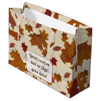 Autumn Leaves with Custom Colour and Text Label