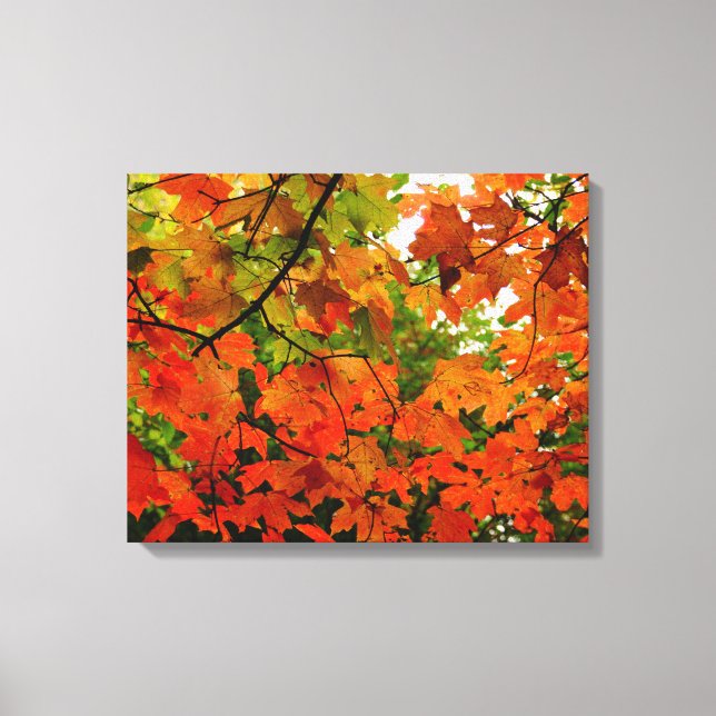 Autumn Leaves Wrapped Canvas (Front)