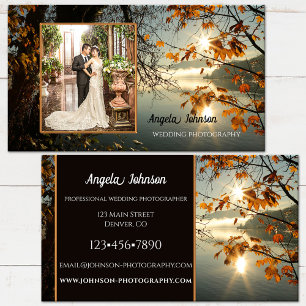 Autumn Leaves Your Photo Business Card