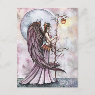 Autumn Light Fairy Postcard by Molly Harrison