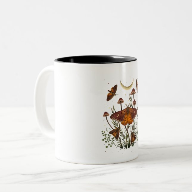 Autumn Light Underwing Two-Tone Coffee Mug (Front Left)