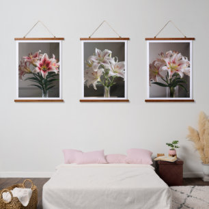 Autumn Lily in Full Bloom - Elegant  Hanging Tapestry