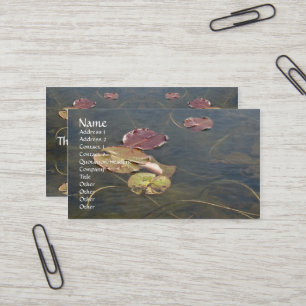 Autumn Lilypads Series Business Card