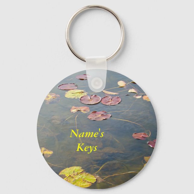 Autumn Lilypads Series Keychain (Front)