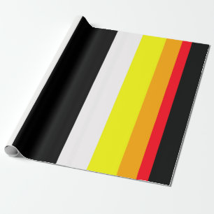 Autumn lines wrapping paper