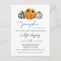 Autumn Little Pumpkin Sunflower Baby Sprinkle