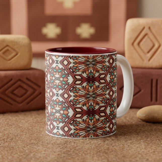 Autumn Mandalas Two-Tone  Coffee Mug (Creator Uploaded)