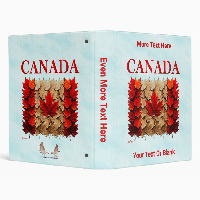 Autumn Maple Leaf Canadian Flag Binder (Background)