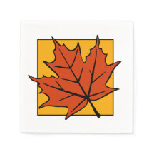 Autumn Maple Leaf Dark Orange