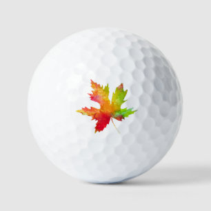 Autumn Maple Leaf Golf Balls