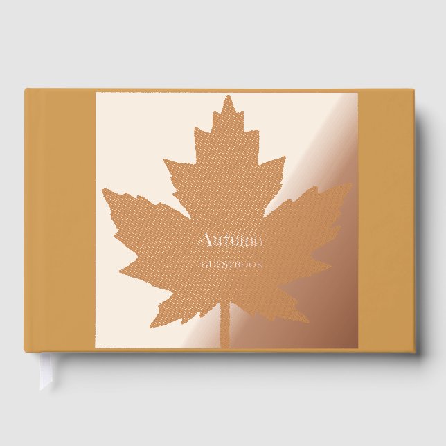 Autumn Maple Leaf Guestbook (Front)