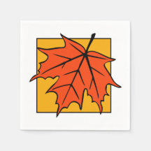 Autumn Maple Leaf Orange