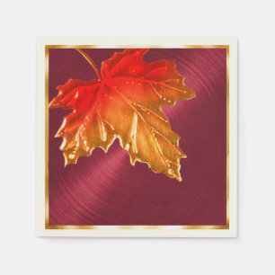 Autumn Maple Leaves Napkin
