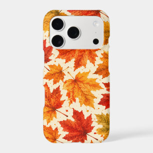 Autumn Maple Leaves Pattern   Fall Orange Red Leaf
