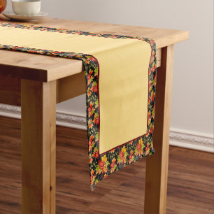 Autumn maple leaves pattern Table Runner