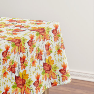 Autumn maple leaves pattern  tablecloth