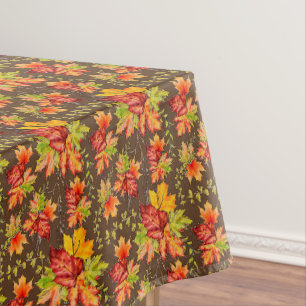 Autumn maple leaves pattern tablecloth