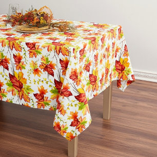 Autumn maple leaves pattern tablecloth