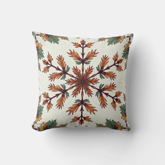 Autumn Maple Leaves Pillow Cushion (Front)