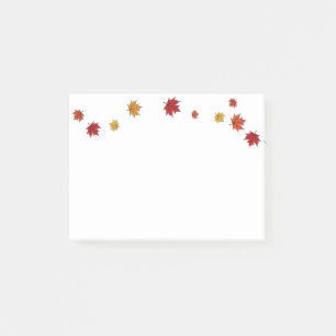 Autumn Maple Leaves Post-it Notes