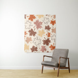 Autumn maple leaves thanksgiving natural folliage tapestry