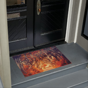 Autumn maple tree forest fall woods foliage doormat