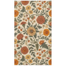 Autumn Marigold Maze Vintage Arts and Crafts Flora