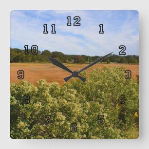 Autumn Marsh Wall Clock