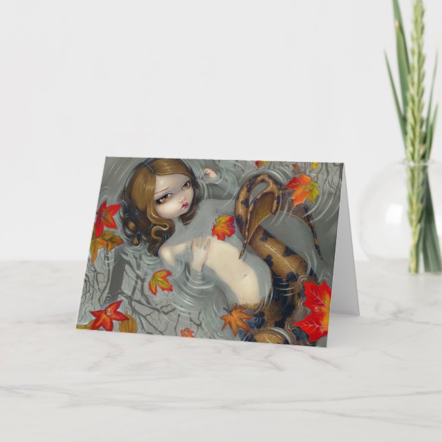 "Autumn Mermaid" Greeting Card (Front)