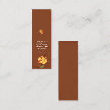 Autumn Mesmerizing Mini Bookmark  Calling Card
