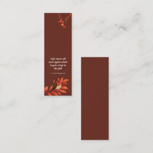 Autumn Mesmerizing Mini Bookmark Calling Card