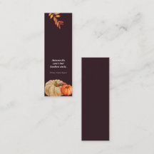 Autumn Mesmerizing Mini Bookmark  Calling Card