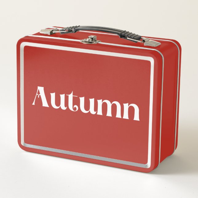 Autumn  metal lunch box (Front)