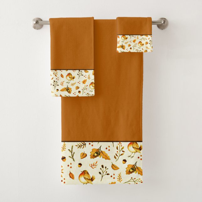 Autumn mix bath towel set (Insitu)