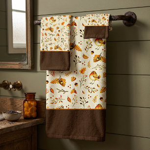 Autumn mix bath towel set