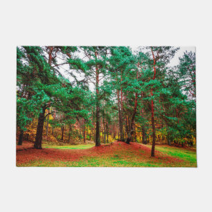 Autumn mixed forest doormat